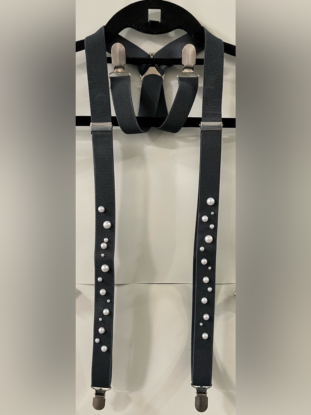 Unisex Embellished Suspenders